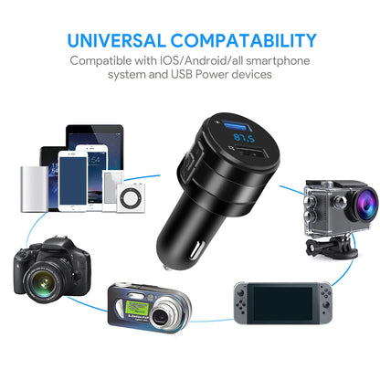 3.1A Bluetooth FM Transmitter Charging Car Kit