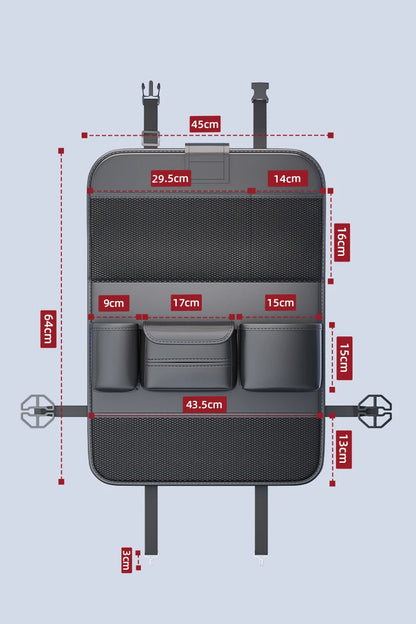 Large Capacity Multi-Pocket Backseat Organizer