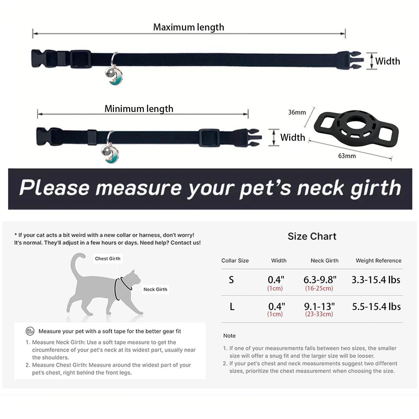 Adjustable Elastic Nylon Dog & Cat Collar with Bell