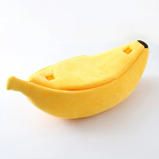 Cute & Cozy Pet House Banana Cat Bed