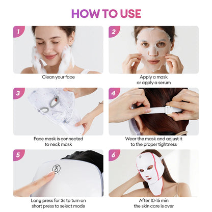7-Color LED Photon Facial Mask