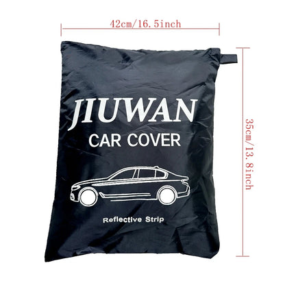 Black Exterior Auto Sunshade & Dustproof Protection Cover
