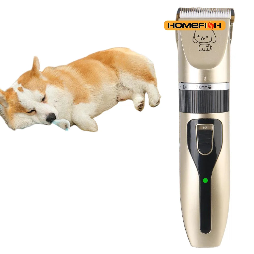 Pet Hair Clipper & Trimmer Electric Grooming Kit