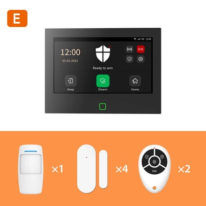 7" Wireless WiFi & 4G Home Alarm System