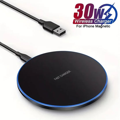 30W Desktop LED Wireless Charger Pad