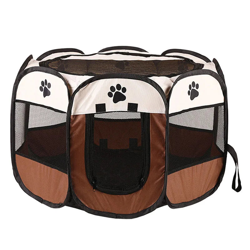 Octagonal Breathable Tent Cage for Cats & Dogs