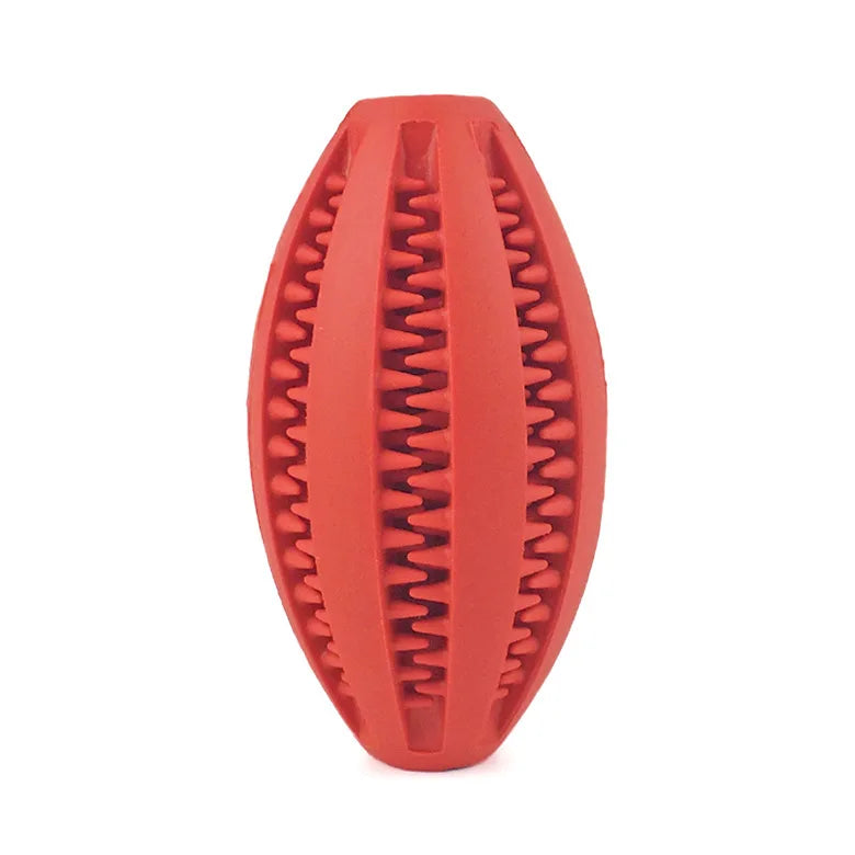 Natural Rubber Teeth Cleaning & Interactive Bouncy Dog Toy