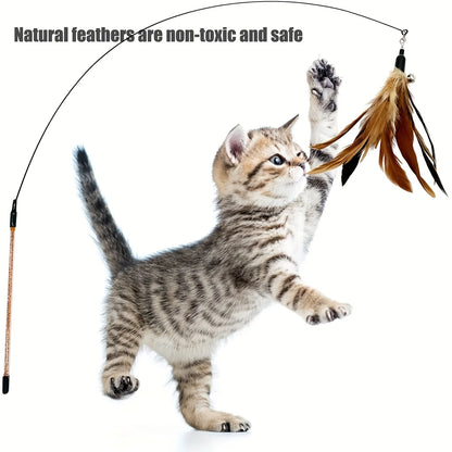 6 PCS Cat Toy Feather Refills