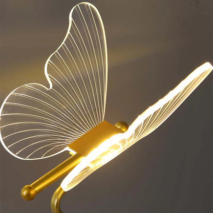 LED Butterfly Nordic Desk Light with Switch Button