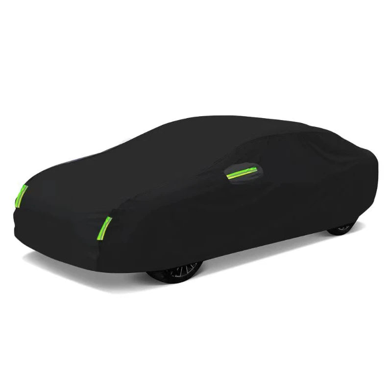 Black Exterior Auto Sunshade & Dustproof Protection Cover
