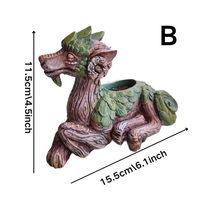 Creative Dragon Tree Planter for Outdoor