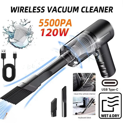 Portable 120W Wireless Handheld Vacuum Cleaner