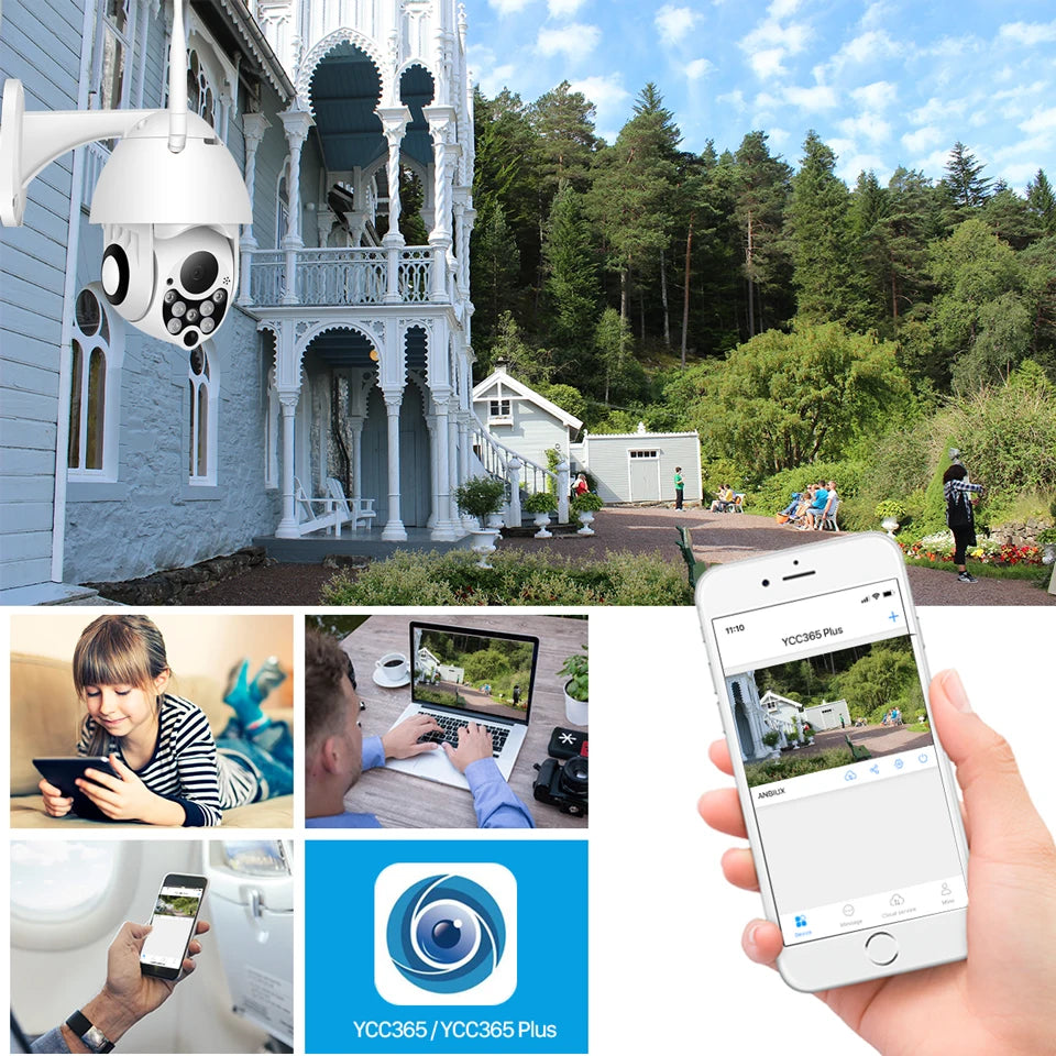 1080P HD Speed Dome CCTV with 4x Zoom Surveillance