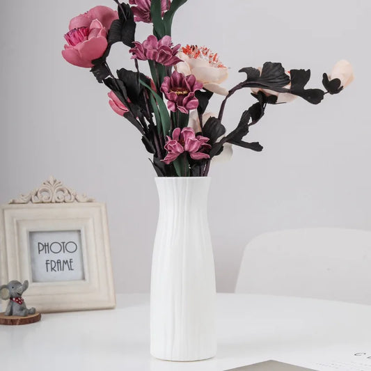 Minimalist Solid Color Plastic Pot for Home