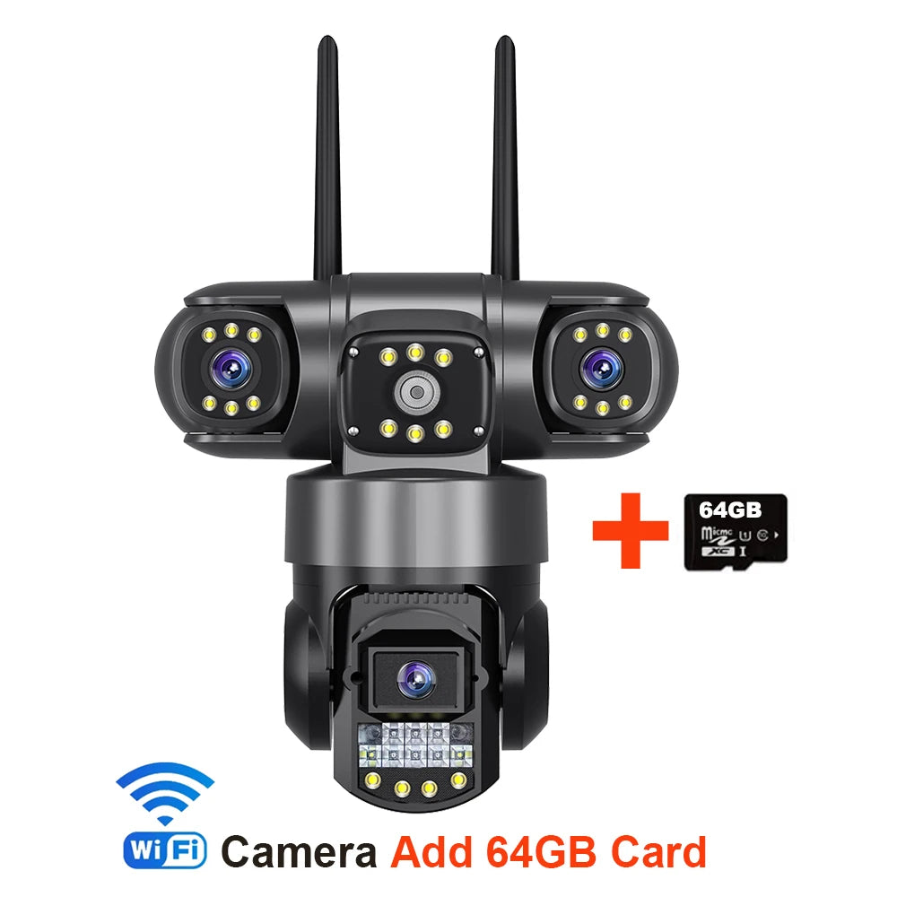 12MP 6K Outdoor Triple-Lens Security Camera