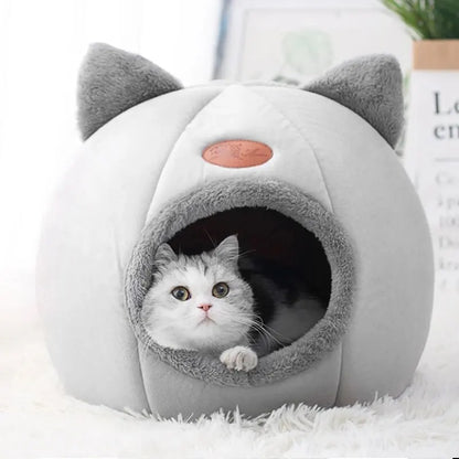 Cat Head Shape Warm Cat House