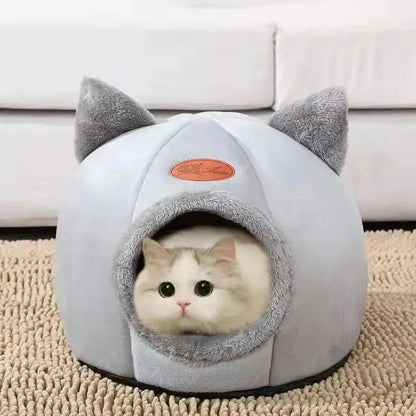 Cat Head Shape Warm Cat House