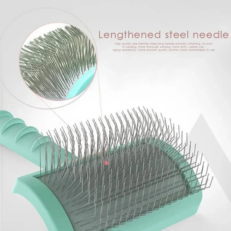 Slicker & Needle Brush for Shedding Grooming Tool
