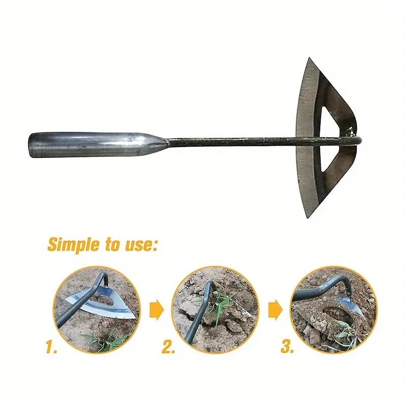 Premium All-Steel Hardened Hollow Hoe