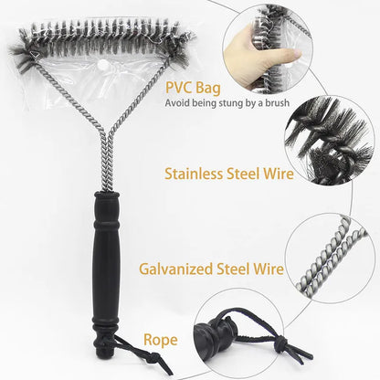 Stainless Steel Bristles BBQ Cleaning Tool
