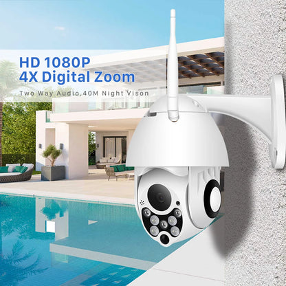 1080P HD Speed Dome CCTV with 4x Zoom Surveillance