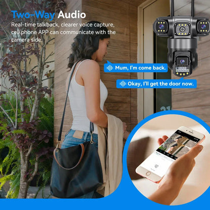 12MP 6K Outdoor Triple-Lens Security Camera