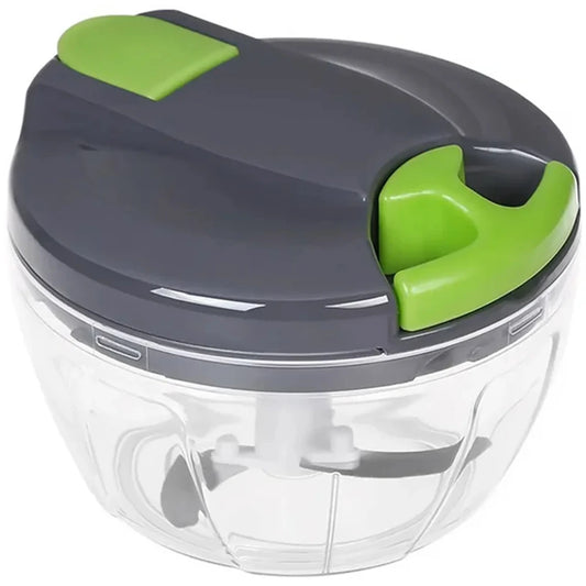 Manual Garlic Chopper & Hand-Pull String Vegetable Cutter