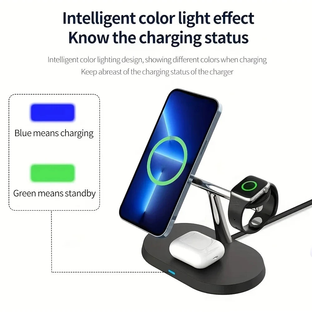 3-in-1 Magnetic Wireless Charging Stand