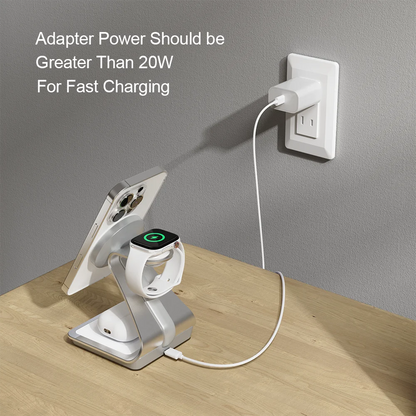 Magnetic 3-in-1 Wireless Charger