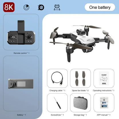 8K Professional HD Dual Camera Foldable Quadcopter