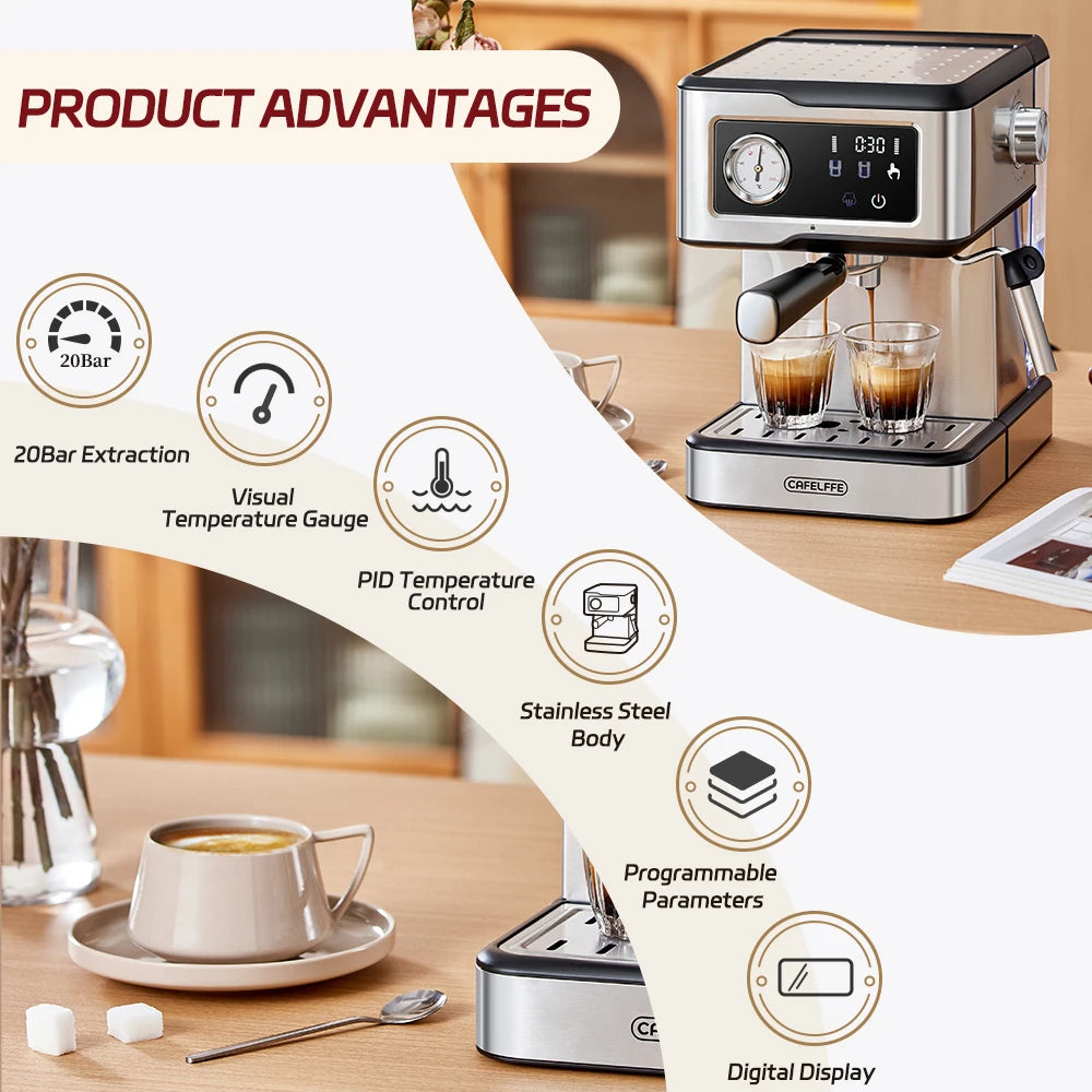 Semi-Automatic Coffee Maker Machine