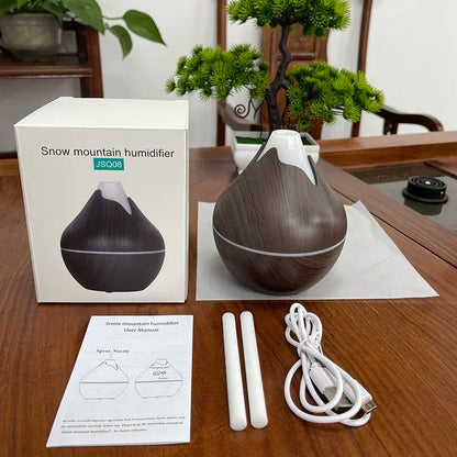350ML Wood Grain Aromatherapy Essential Oil Diffuser