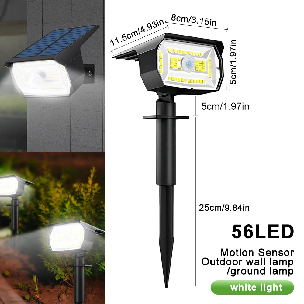 Outdoor IP65 Waterproof 72/68 LED Solar Landscape Lights
