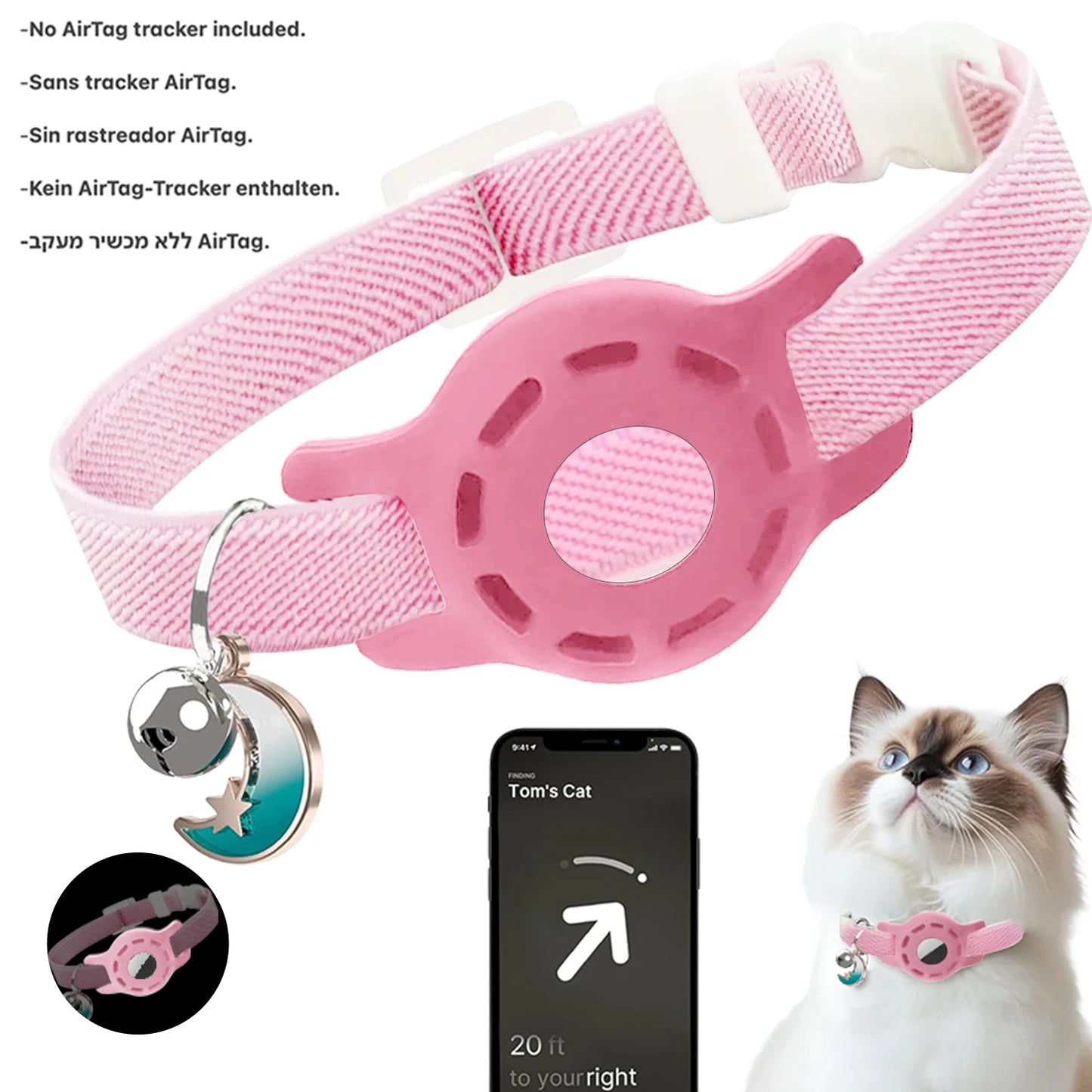 Adjustable Elastic Nylon Dog & Cat Collar with Bell