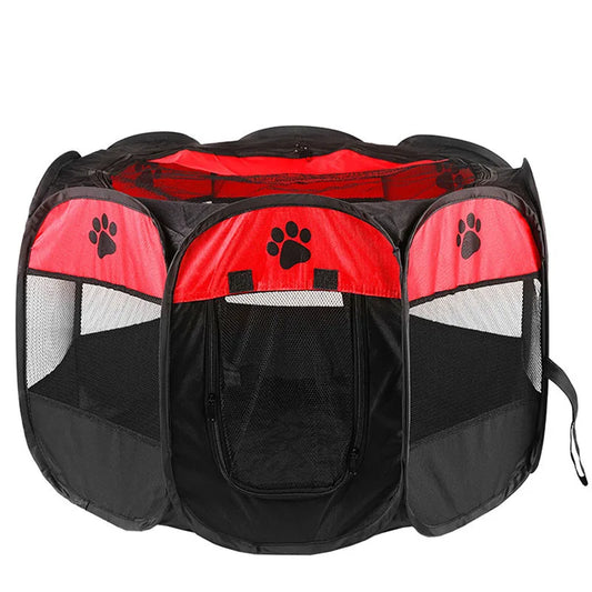 Octagonal Breathable Tent Cage for Cats & Dogs