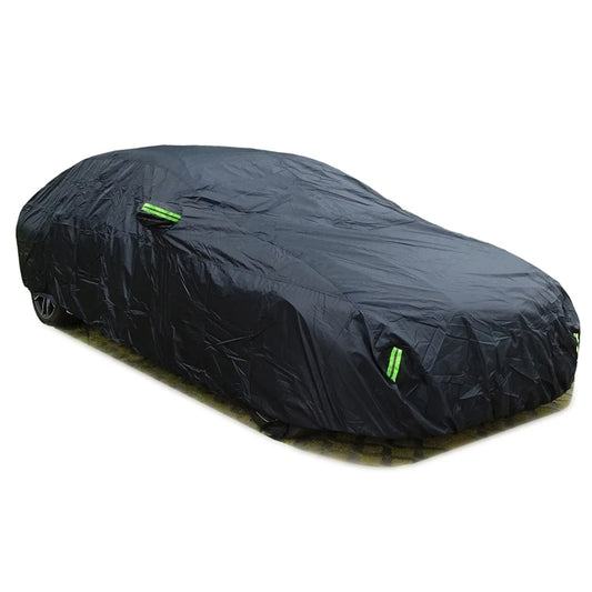 Black Exterior Auto Sunshade & Dustproof Protection Cover
