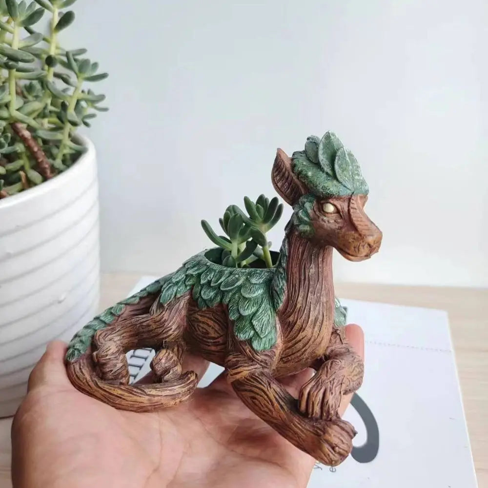 Creative Dragon Tree Planter for Outdoor